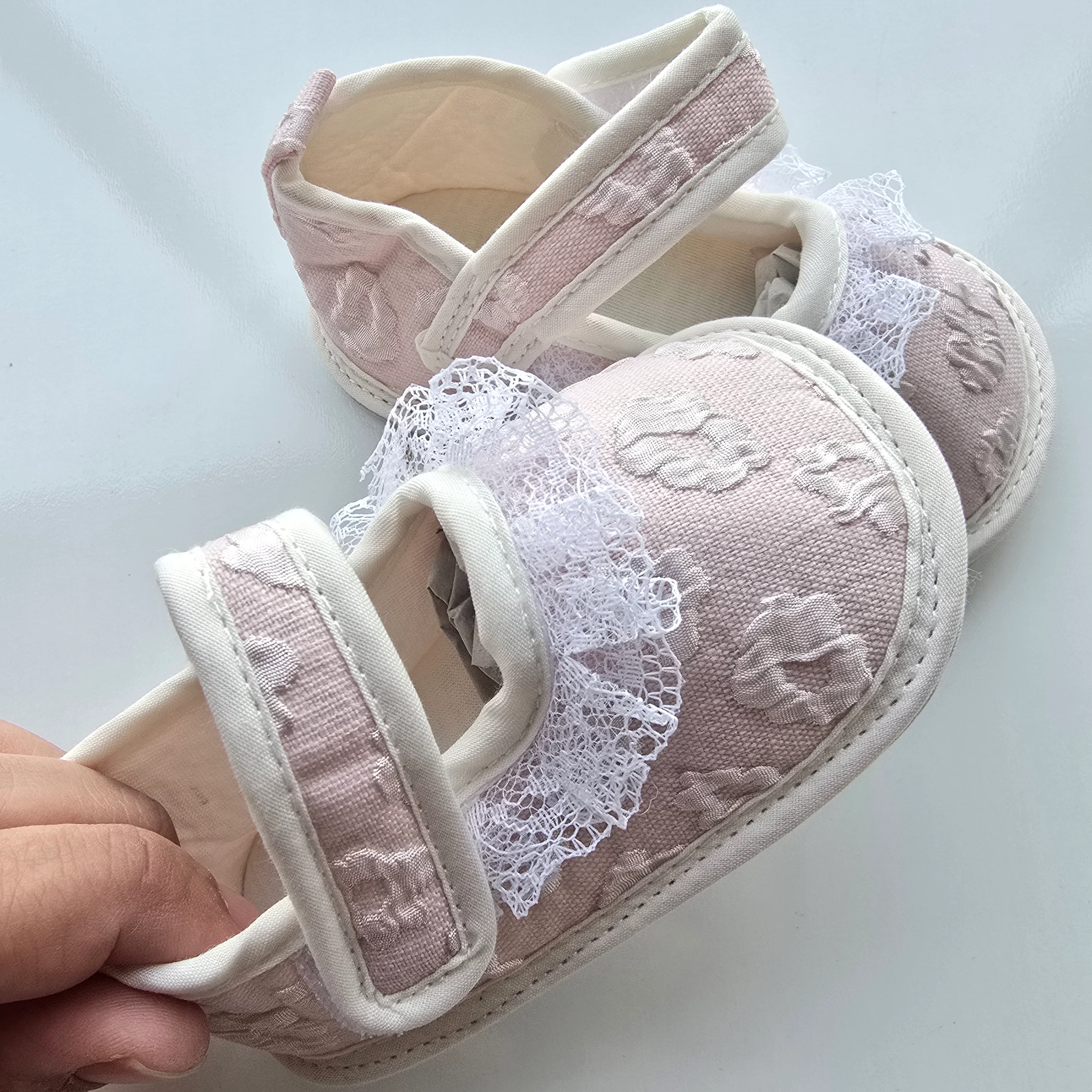 Chatita con encaje Rosa 13CM - 2