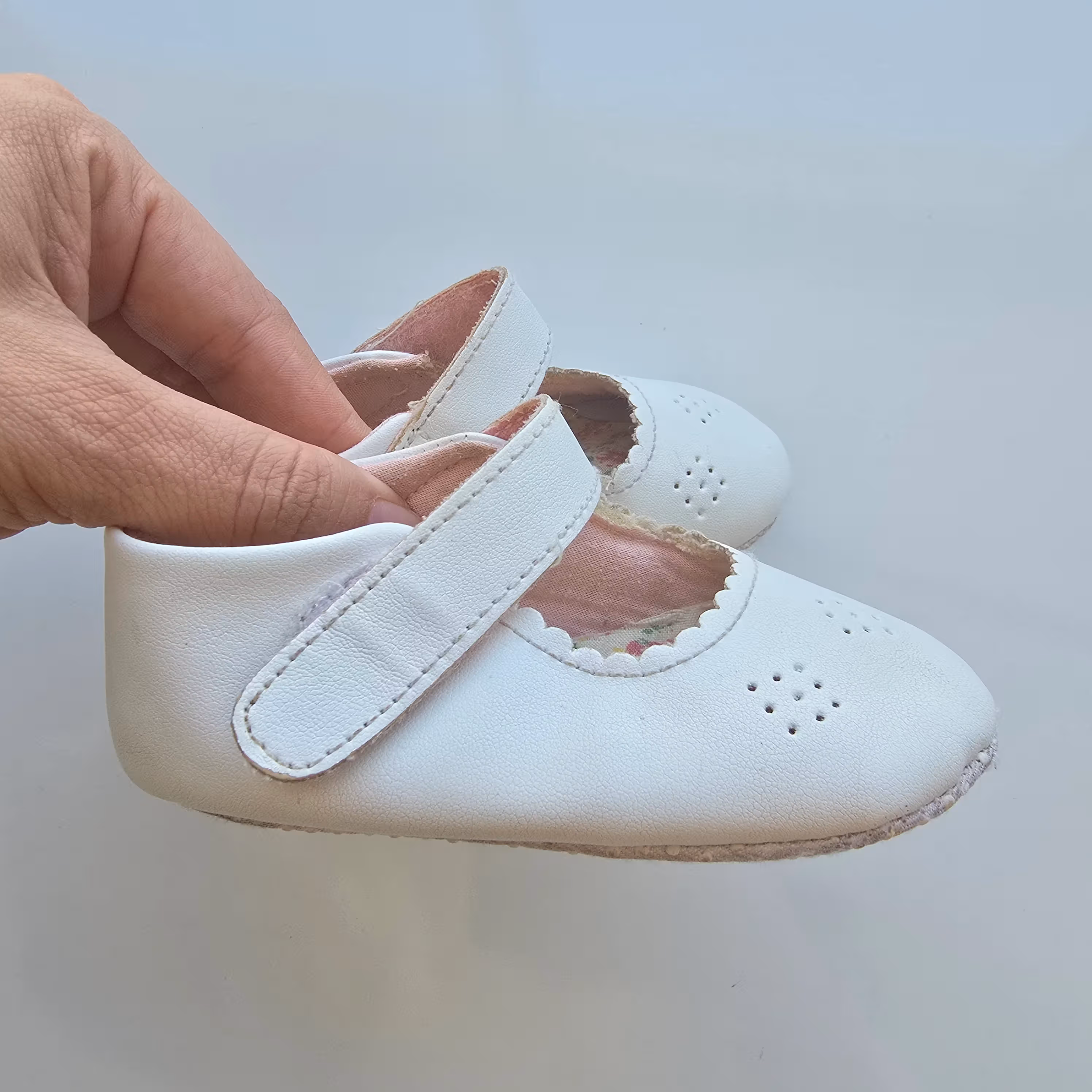 Zapatito Blanco 12cm - 2