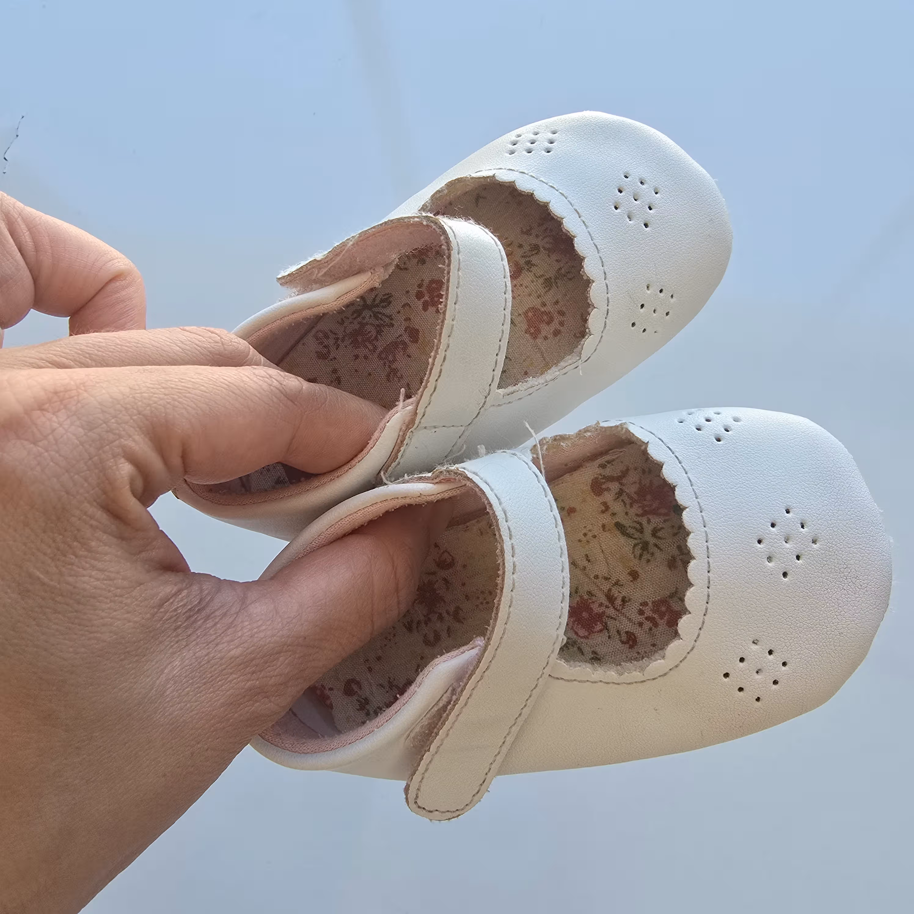 Zapatito Blanco 12cm - 3