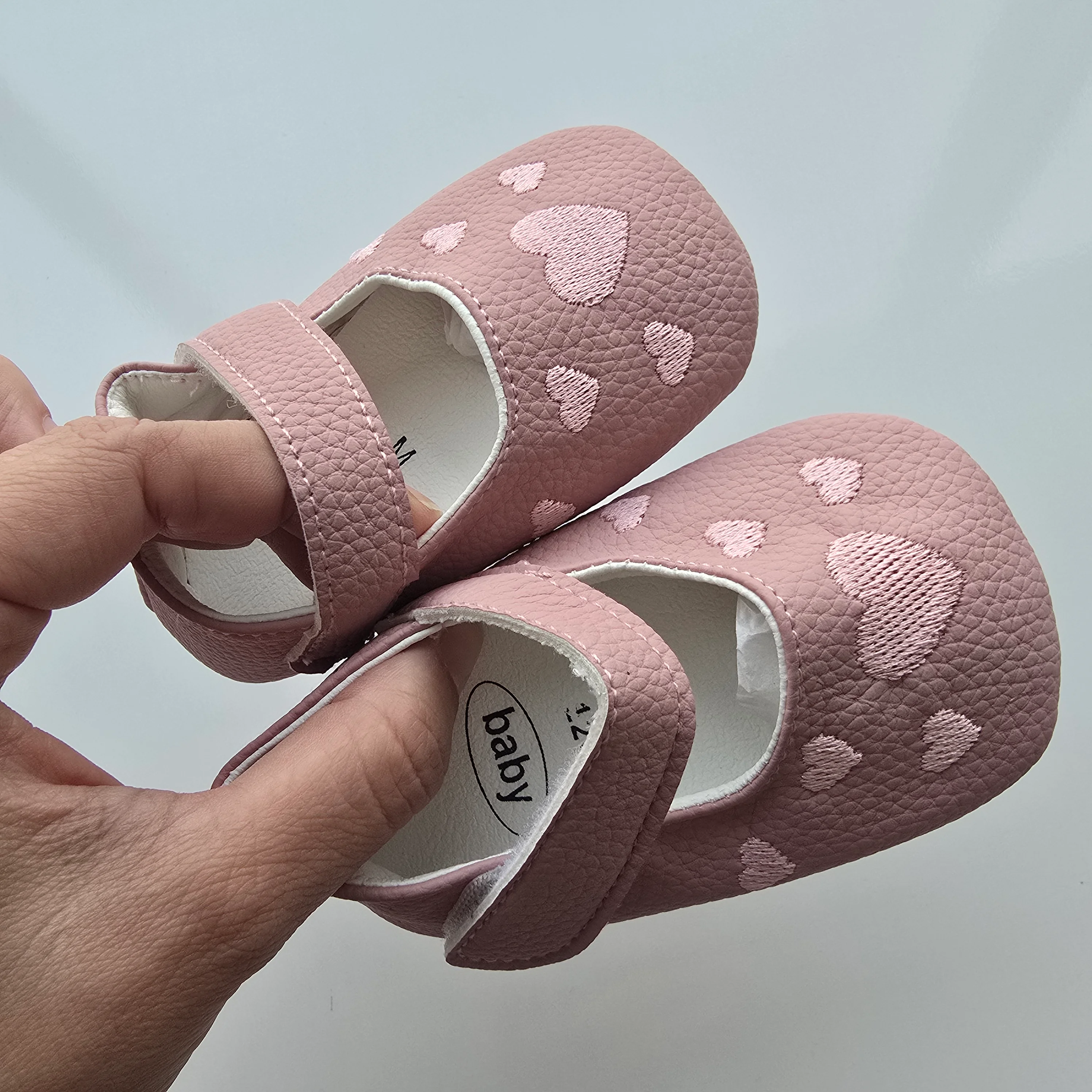 Chatita con bordado Rosa 12CM - 2