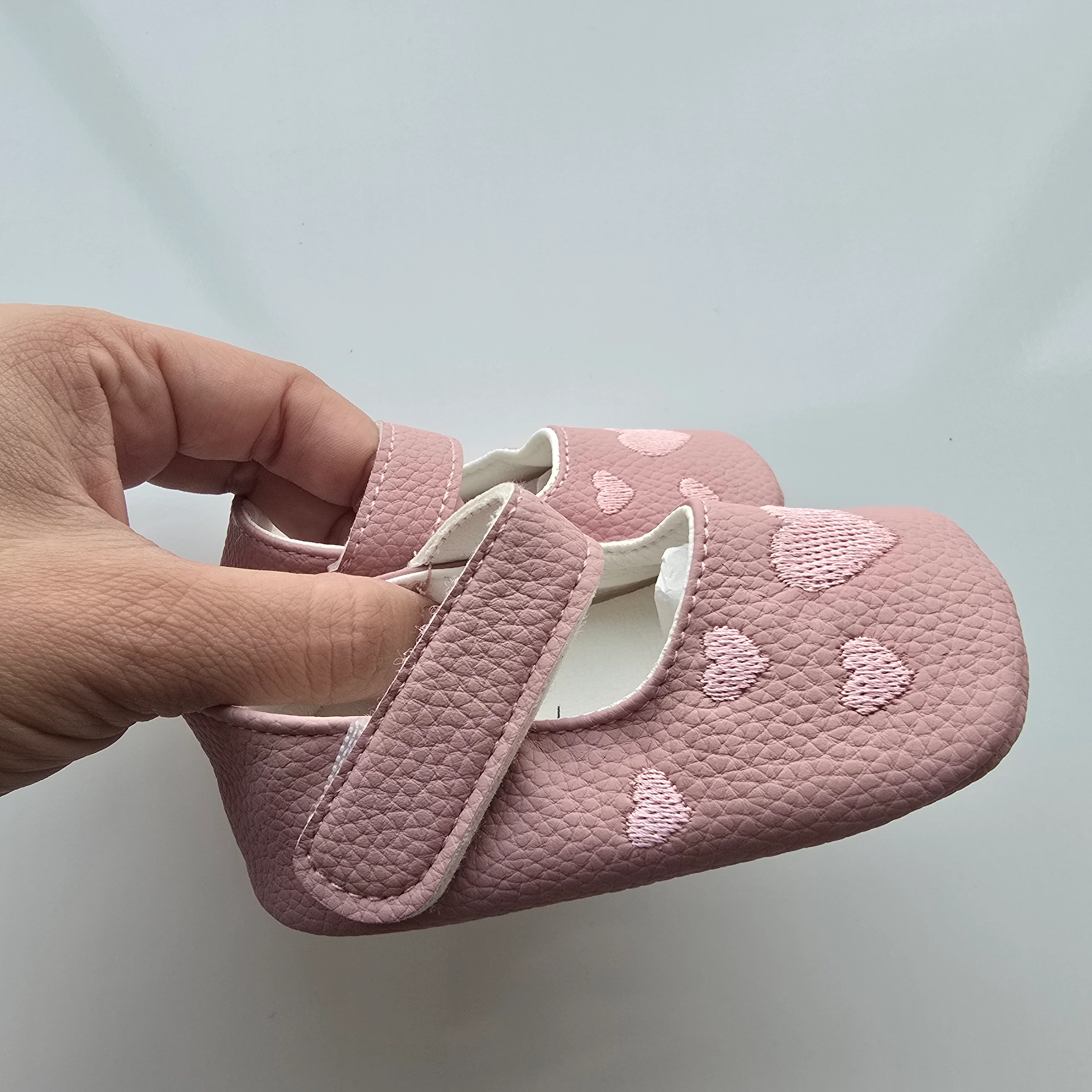 Chatita con bordado Rosa 12CM - 3