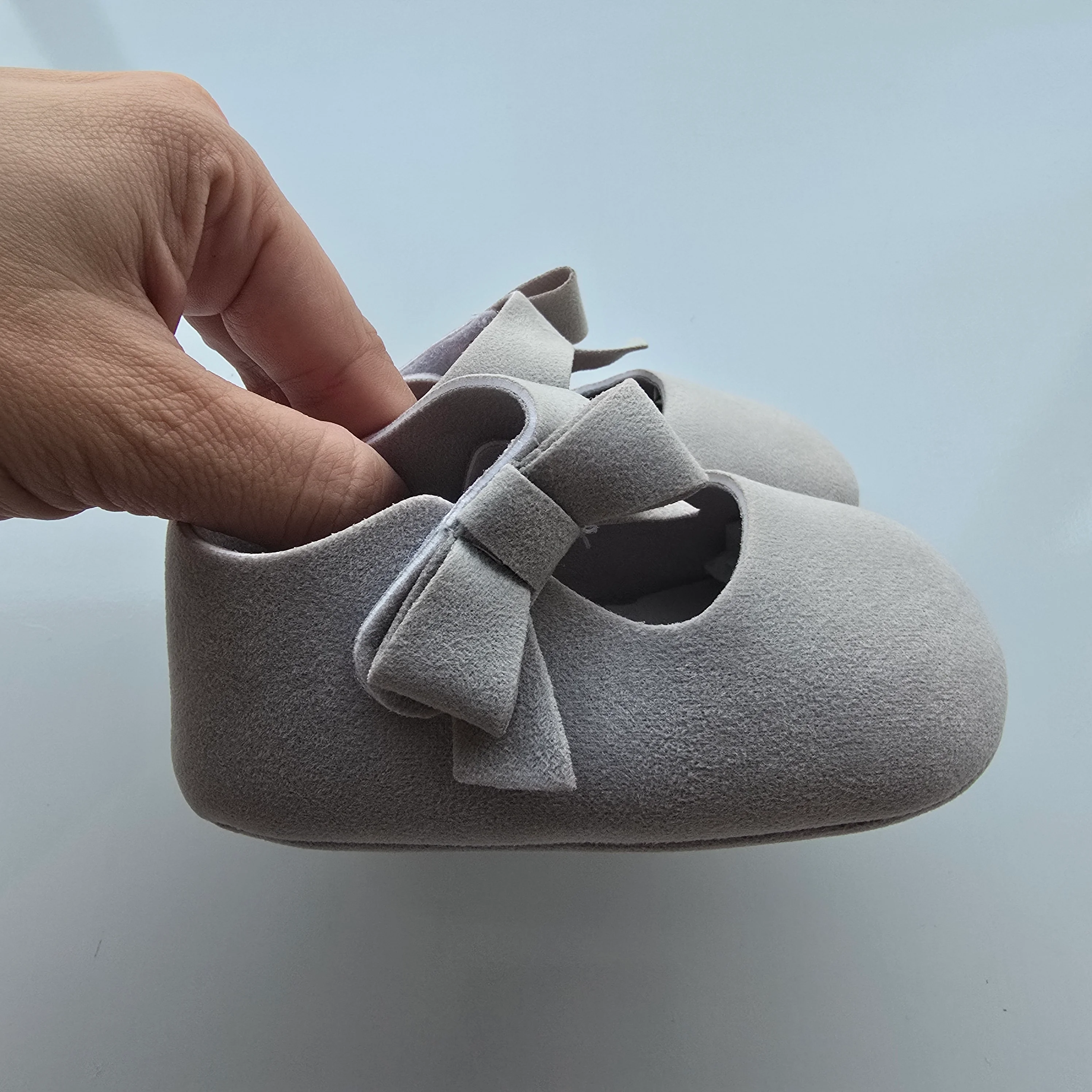 Chatita liso con moño Gris 12CM - 2